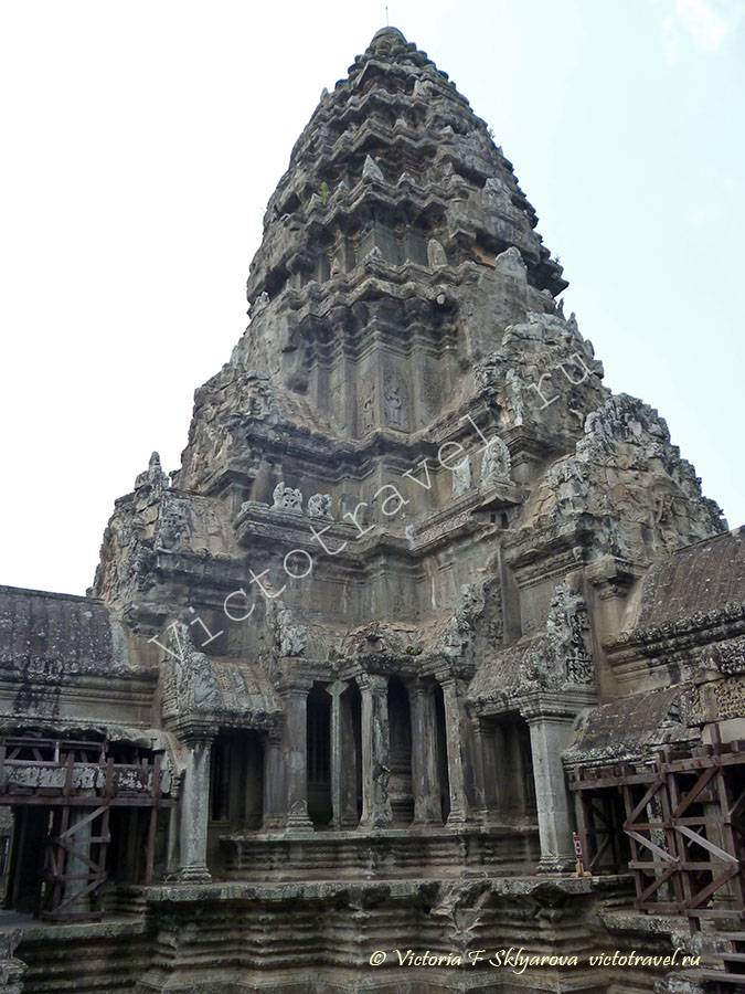 башня храма Ангкор Ват, Камбоджа