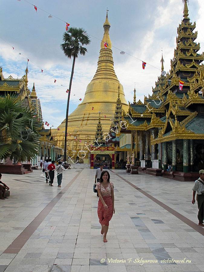 Пагода Shwedagoon, Янгон, Мьянма