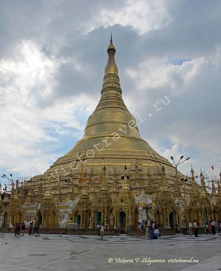 Шведагон Пагода, Янгон Мьянма, Shwedagon-Pagoda