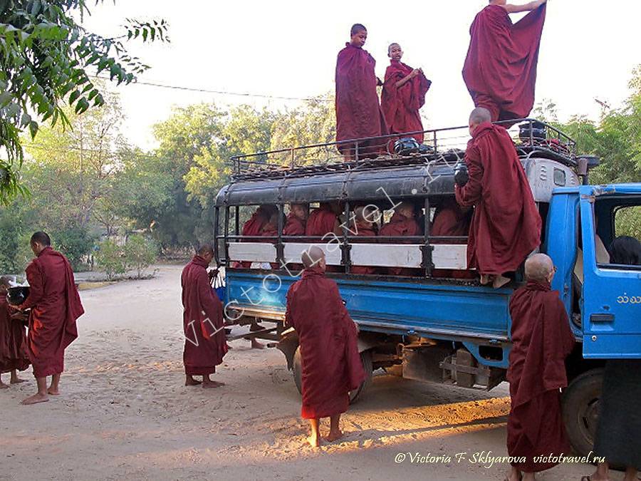 Рассвет в Багане, жизнь и люди, Мьянма