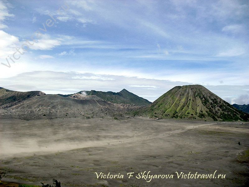 Вулкан Бромо, кальдера, гора Батук, Индонезия, Ява