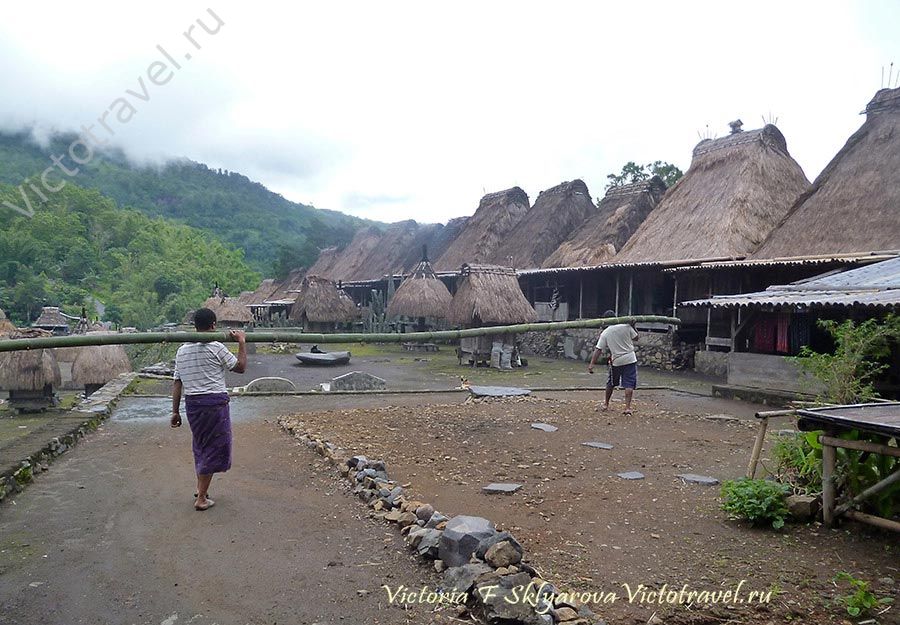 Традиционная деревня Бена, Флорес, Индонезия