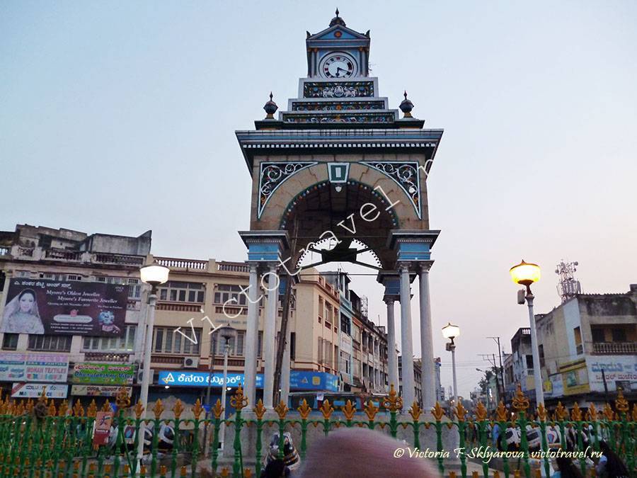 городские часы, Майсор, Индия